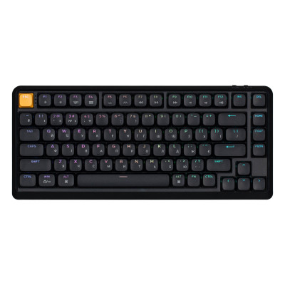 Keychron Клавіатура механічна J1 82Key, K pro Banana, WL/BT/USB-A, QMK, Hot-swap, EN/UKR, RGB, чорний