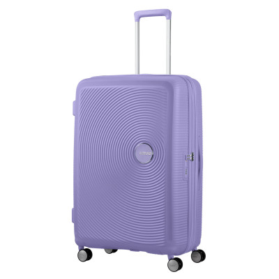 American Tourister Валіза American Tourister, Soundbox, поліпропілен, велика, 77см, 97/110л, TSA, 4 колеса, EXP, лавандовий