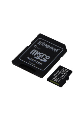 Kingston Карта пам'яті microSD 128GB C10 UHS-I R100MB/s + SD