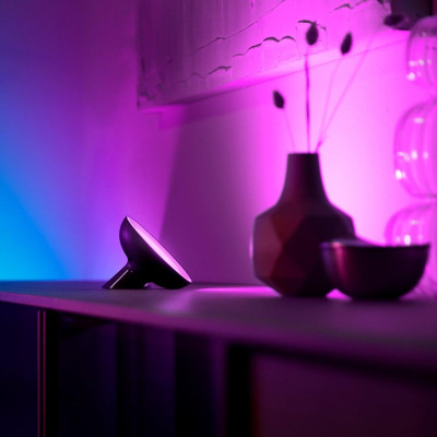 Philips Hue Настільний світильник розумний Bloom, 2000K-6500K, RGB, ZigBee, Bluetooth, димування, чорний