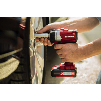 Einhell Гайкокрут ударний TP-CW 18 Li BL - Solo акум., PXC, 18В, 215 Нм, безщітк., квадрат, 1.1 кг Einhell Гайкокрут ударний TP-CW 18 Li BL - Solo акум., PXC, 18В, 215 Нм, безщітк., квадрат, 1.1 кг