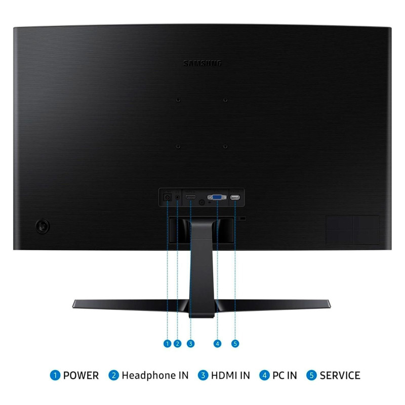 Samsung Монітор 27" S27D366 D-Sub, HDMI, VA, 100Hz, 4ms, CURVED