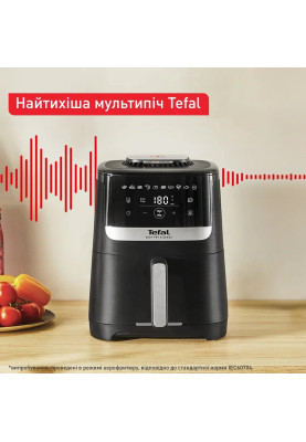 Tefal Мультипіч Easy Fry Silence, 1670Вт, чаша-5л, сенсорне керув., 10 програм, пластик, чорний