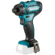 Makita Шуруповерт-дриль DF033DZ, акум, 10.8В, CXT, 0-450/0-1700 об/хв, 30/14Нм, 0.8кг, SOLO