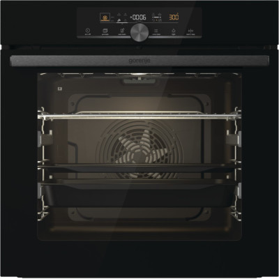 Gorenje Духовий шафа електричний, 77л, A+, пара, дисплей, IconTouch, чорний