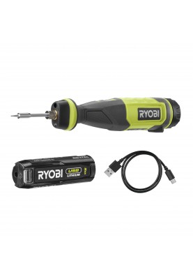 Ryobi Паяльник акумуляторний USB Lithium RSI4-120G 4В 2А·рік 460°С світлодіодне підсвічування 0.1кг