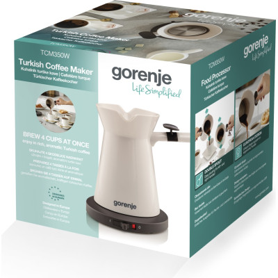 Gorenje Кавоварка Gorenje електротурка 0.35л, мелена, на 2 чашки, бежевий
