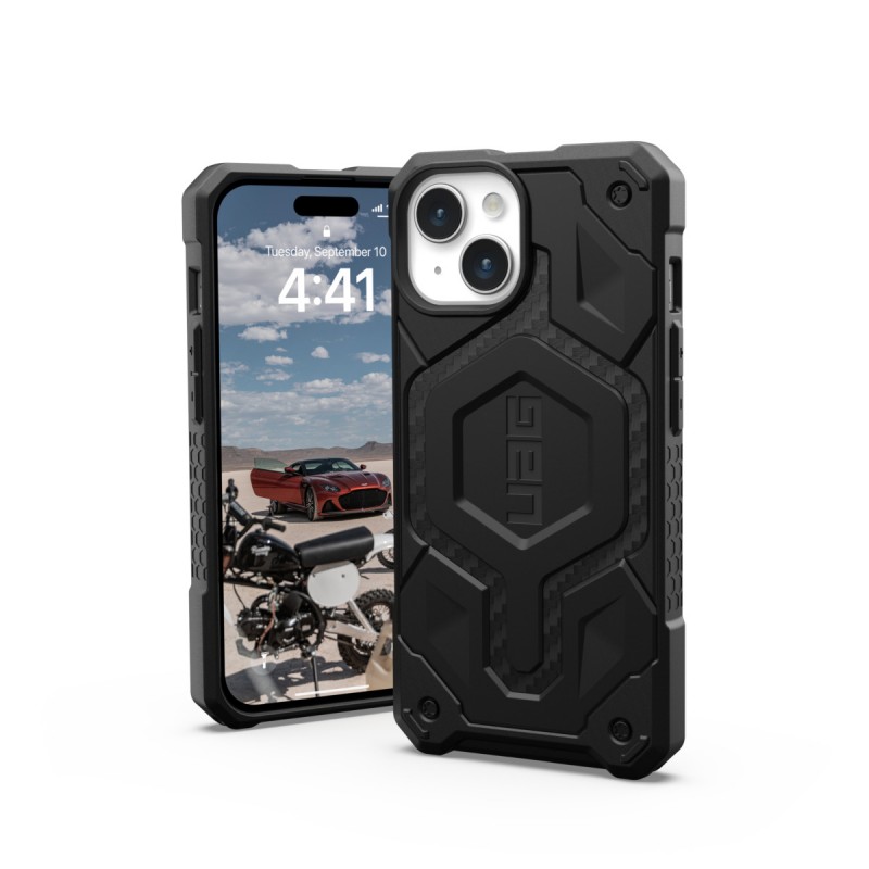 UAG Чохол UAG для Apple iPhone 15 Monarch Pro Magsafe, Carbon Fiber