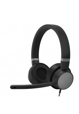 Lenovo Гарнітура ПК стерео On-ear Go Wired ANC, USB-A/USB-C, 2м, чорний