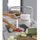 Grohe Змішувач для кухні Accent, довж.виливу - 204мм, поворотний/витяжний, 1важіль, хром