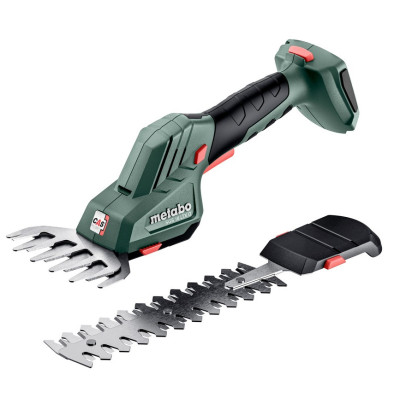 Metabo Ножиці для трави акумуляторні SGS 18 LTX Q, 18В, лезо 11.5 см, + насадка для кустів 20см, 0.8кг, без АКБ та ЗП