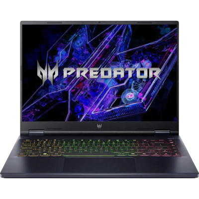 Acer Ноутбук Acer Predator Helios Neo 14 PHN14-71 14.5" 2.8K OLED, Intel U9-285H, 32GB, F1TB, NVD5060-8, Lin, чорний