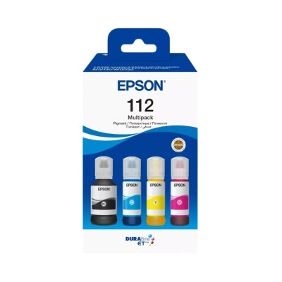 Epson Контейнери з чорнилом Epson 112 EcoTank L11160/L15150/L15160/L6490/L6550/L6570/L15180/L6580 Multipack (C,M,Y,Bk) pigm