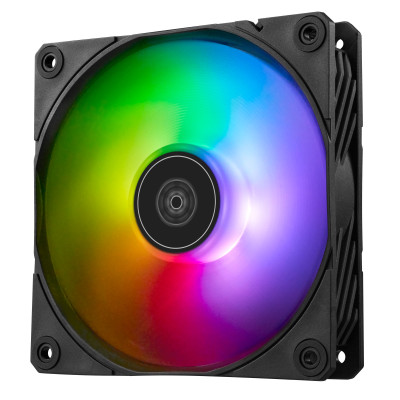 SilverStone Корпусний вентилятор Shark Force SF120B ARGB, 120mm, 2500rpm, 4pin PWM, 4-1 pin ARGB (5V LED), 41.2dBa