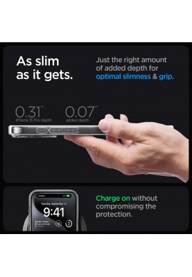 Spigen Чохол для Apple iPhone 15 Pro Ultra Hybrid MagFit, Graphite