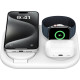 Belkin Зарядний пристрій бездротовий 3в1 Magnetic Foldable iPhone/Watch/AirPods, Qi2 15Вт, білий