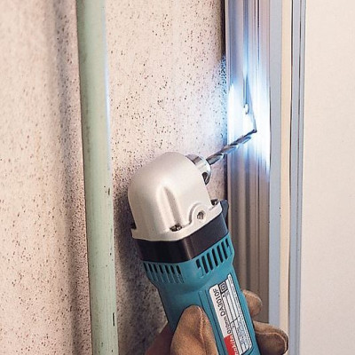 Makita Кутова дриль DA3011F, 450 Вт, 2400 об/хв, 1.5-10мм, 1.6кг