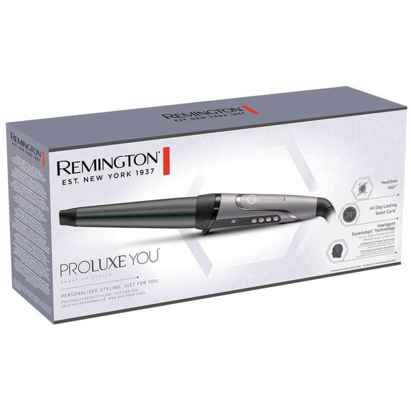 Remington Плойка ProLuxe, конусна, темп.режимів-9, D-19-32mm, 130-210С, кераміка, сріблястий