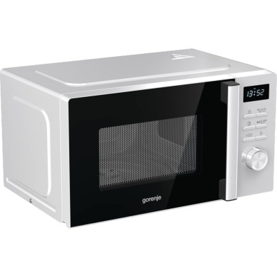 Gorenje Мікрохвильова піч, 20л, електр. керув., 800Вт, дисплей, білий