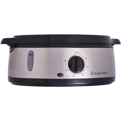 Russell Hobbs Пароварка Cook&Home 800Вт, чаша-3/3/3л, резервуар для води -1л, механічне керування, 3 яруси, метал/пластик, чорний