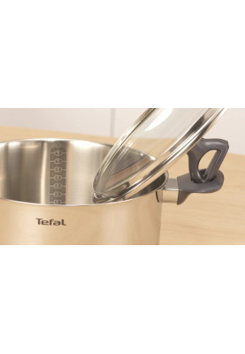 Tefal Кастрюля Daily Cook з кришкою, 24см, нержавіюча сталь, алюміній, бакеліт