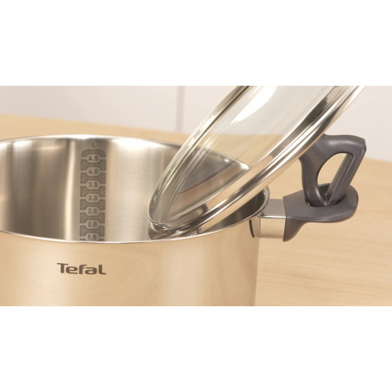 Tefal Каструля Daily Cook з кришкою, 24см, нержавіюча сталь, алюміній, бакеліт