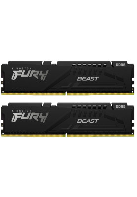 Kingston Пам'ять ПК DDR5 64GB KIT (32GBx2) 5600 FURY Beast