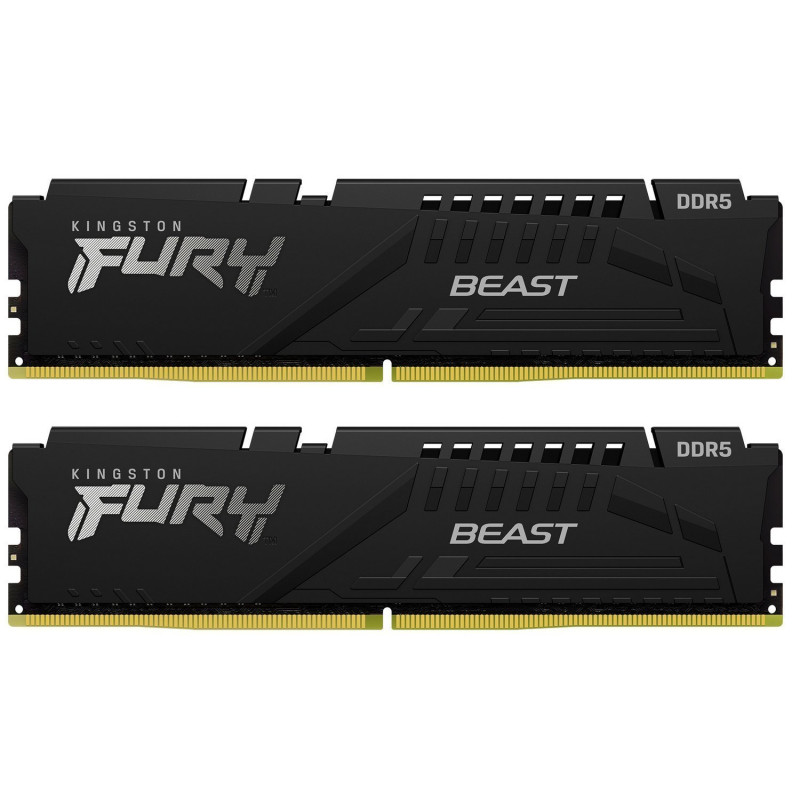 Kingston Пам'ять ПК DDR5 64GB KIT (32GBx2) 5600 FURY Beast