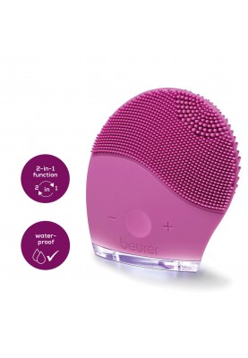 Beurer Щітка-масажер для обличчя, акумулятор, USB, вага-0.065кг, 3 режими, рожевий