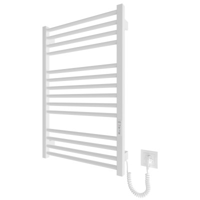 Hygge Family Рушникосушка електрична Derby, 770х530х80мм, таймер-регулятор, сталь, білий матовий