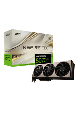 MSI Відеокарта GeForce RTX 5070 Ti 16GB GDDR7 INSPIRE 3X OC