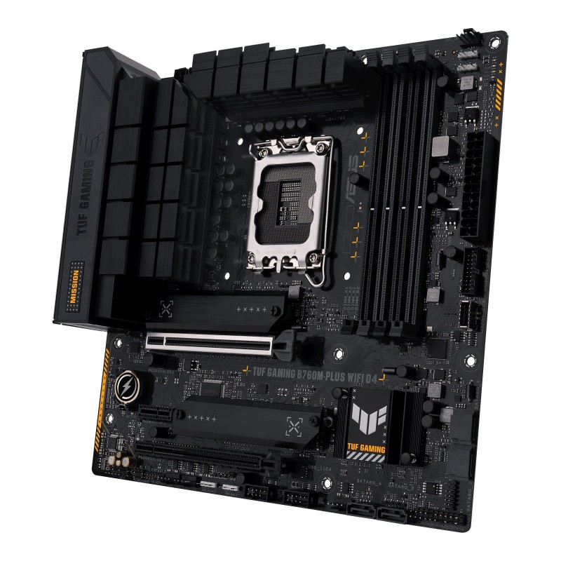 ASUS Материнcька плата GAMING B760M-PLUS D4 s1700 B760 4xDDR4 M.2 HDMI DP mATX