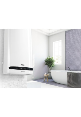 Tesy Водонагрівач електр. Bellislimo Cloud плоский GCR 802722 E31 ECW Wi-Fi, 80л, 2,2 кВт, ун. монтаж, електр. кер-ня, B, білий