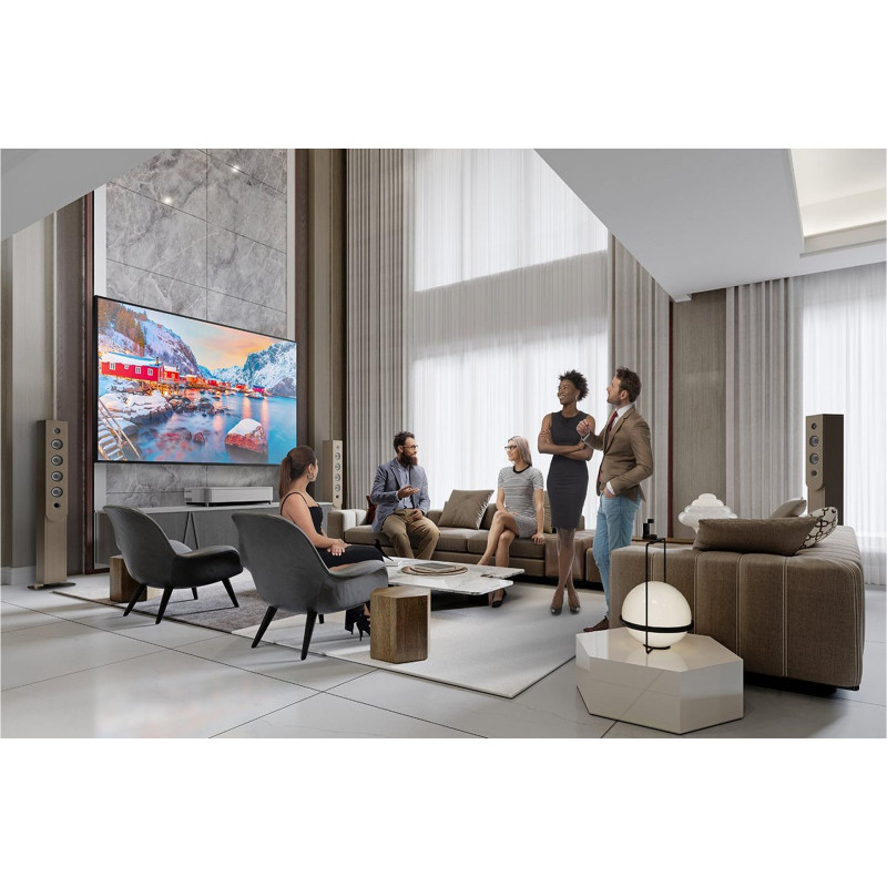 Epson Проєктор ультракороткофокусный EH-QS100W UHD, 4500 lm, LASER, 0.16,  білий