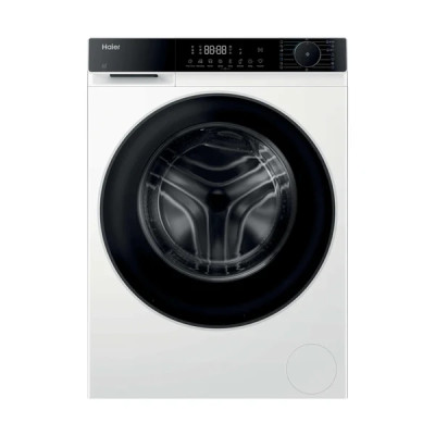 Haier Пральна машина Haier фронтальна, 10кг, 1400, A, 52см, дисплей, пара, інвертор, люк чорний, білий