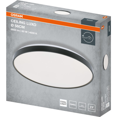 Osram Світильник накладний  CEILING LUXO 60Вт 4000К чорний
