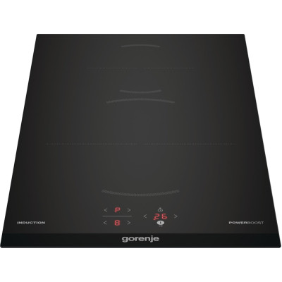 Gorenje Варильна поверхня індукційна, 30см, Доміно, PowerBoost, TouchControl, поєднання конфорок, чорний