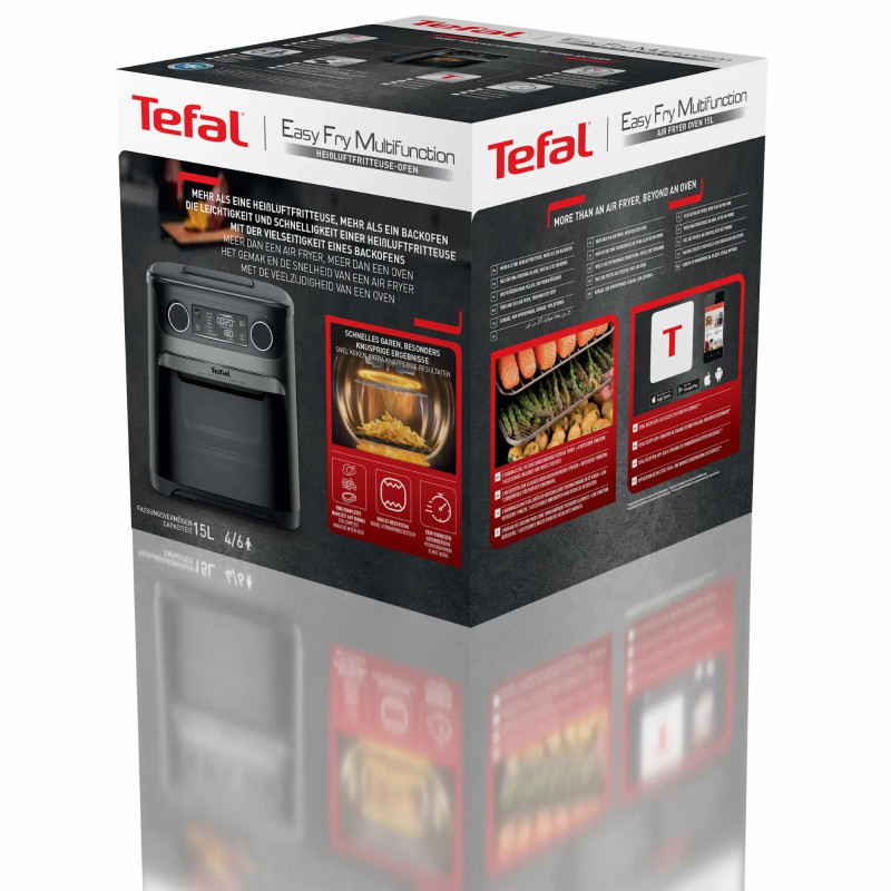 Tefal Мультипіч Easy Fry Multifunctional, 1800Вт, механічне керув., 9 програм, пластик, чорний