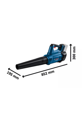 Bosch Повітродув садовий акумуляторний AdvancedLeafBlower 18В-750 198 км/год 2.8кг без АКБ та ЗП