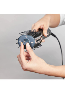 Rowenta Фен-щітка Air Brush 3D, 1200Вт, 3 режими, іоніз-я, хол. обдув, функція фену, кераміка, чорно-золотий