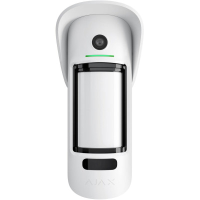 Ajax Бездротовий датчик руху з камерою та фото за запитом MotionCam Outdoor PhOD, Jeweller, білий