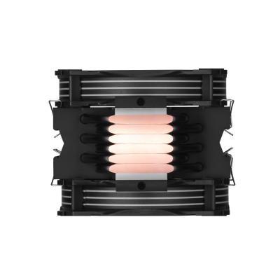 2E Gaming Процесорний кулер Air Cool AC120D6-ARGB, LGA1851, 1700, 1366, 1200, 115x, AM5, AM4, AM3, AM3+, AM2, AM2+, FM2, FM1, 4pin PWM, 3pin +5VARGB, TDP 200W
