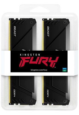 Kingston Пам'ять ПК Kingston DDR4 16GB KIT (8GBx2) 3600 FURY Beast RGB