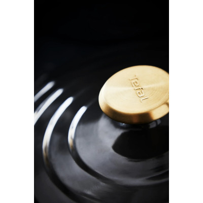 Tefal Кастрюля Tefal Air, з кришкою, 3.1л, алюміній, чорний Tefal Кастрюля Tefal Air, з кришкою, 3.1л, алюміній, чорний