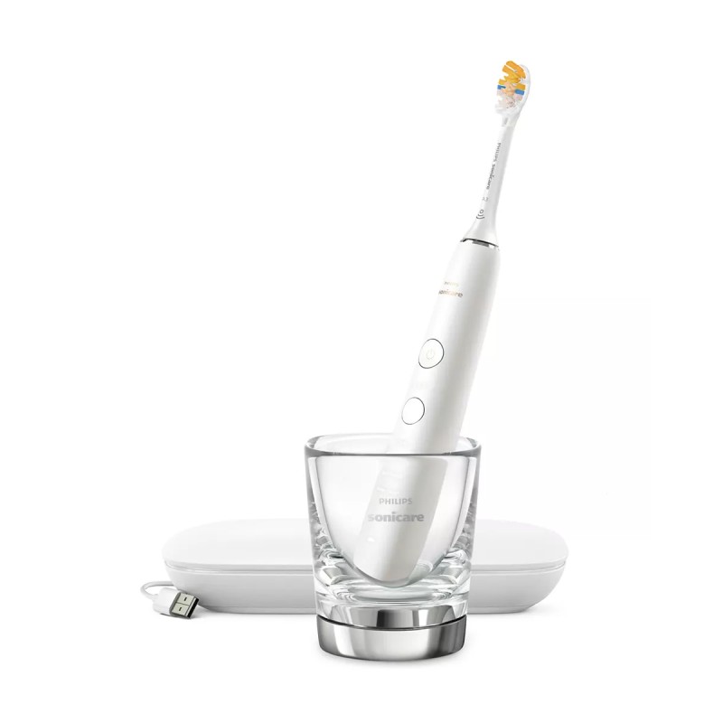 Philips Щітка зубна електр. Sonicare DiamondClean 9000 Series, 62т. колив/хв, насадок-1, футляр, Bluetooth, білий