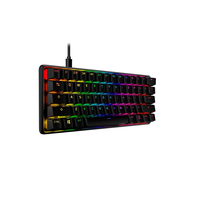 HyperX Клавіатура механічна Alloy Origins 60 61key, Red, USB-A, EN/UA, RGB, чорний