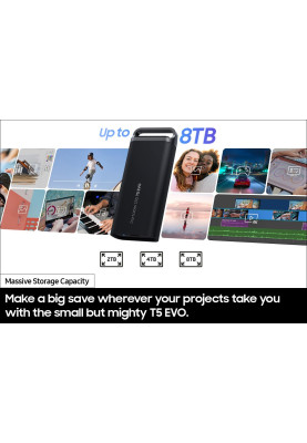 Samsung Портативний SSD 4TB USB 3.2 Gen 1 Type-C T5EVO Shield