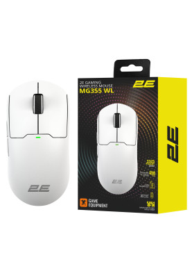 2E Gaming Миша MG355 WL, RGB, USB-A/WL, білий