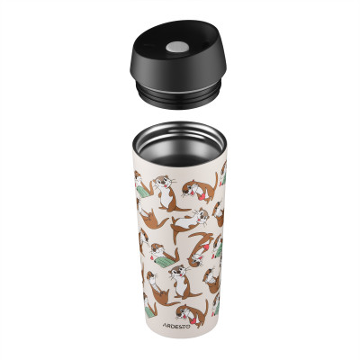 ARDESTO Термокухоль Coffee Time Otter 450мл, нержавіюча сталь, бежевий ARDESTO Термокухоль Coffee Time Otter 450мл, нержавіюча сталь, бежевий