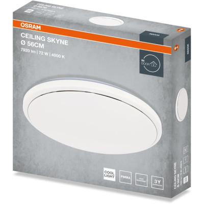 Osram Світильник накладний CEILING SKYNE 600мм Round 72Вт 4000K Osram Світильник накладний CEILING SKYNE 600мм Round 72Вт 4000K